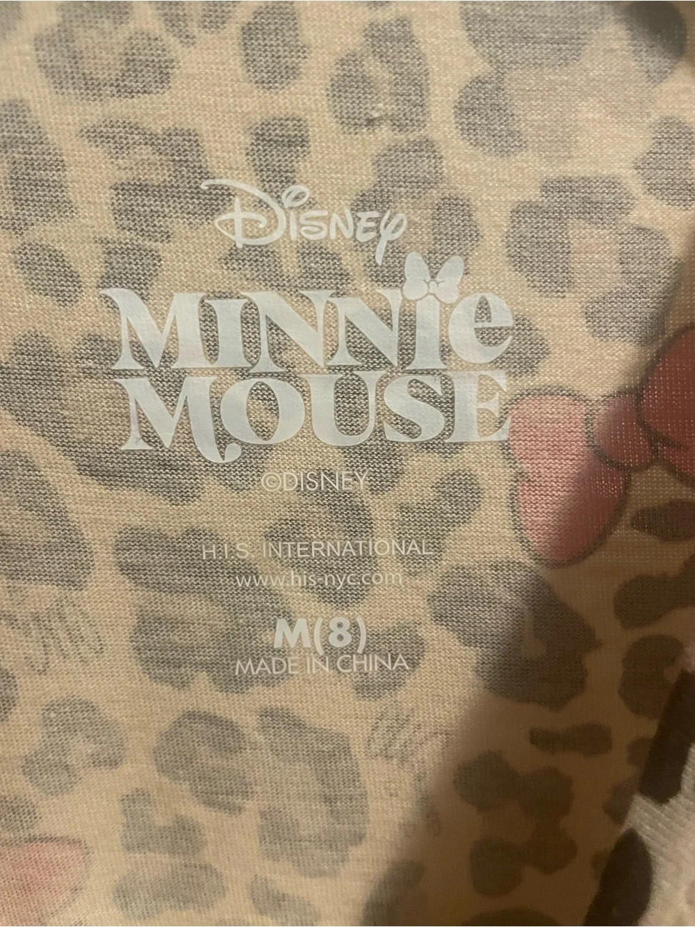 Disney Minnie Mouse Girls Size 8 Leopard Print Skater Dress NWT